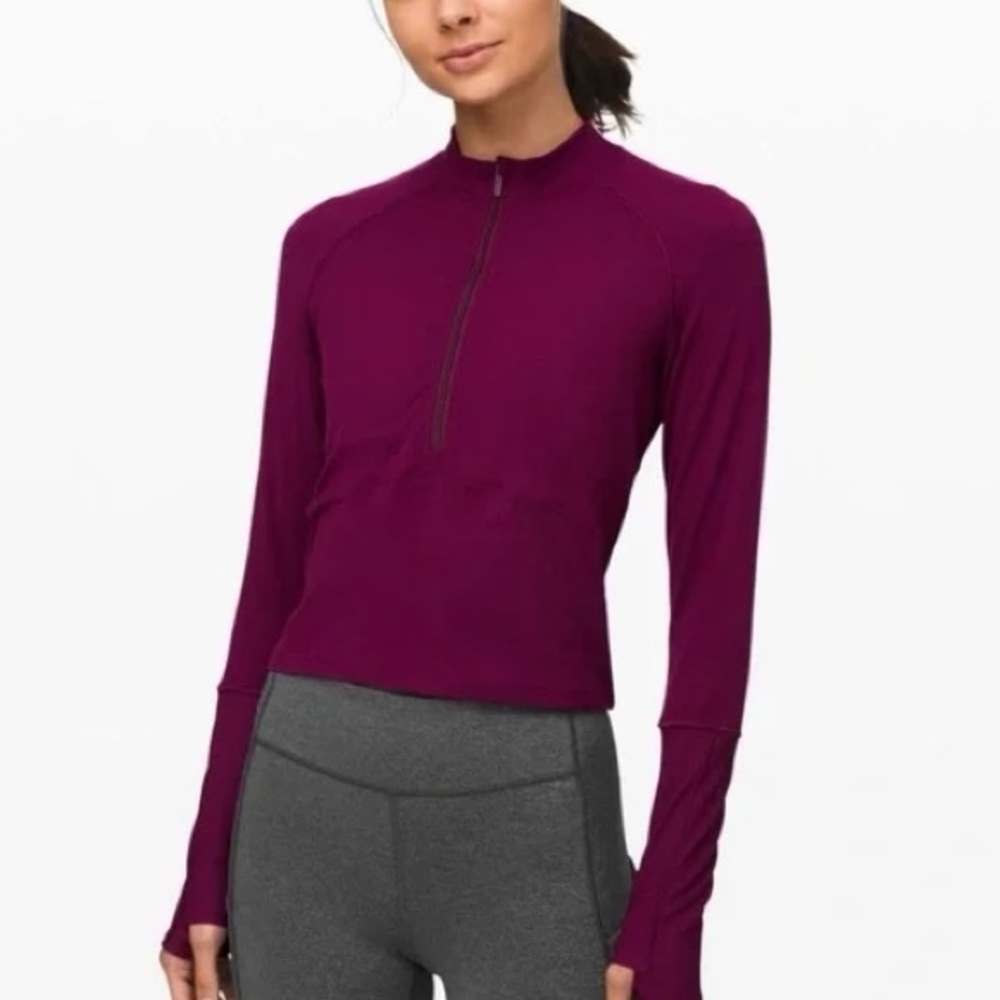 It's Rulu Run Cropped Half Zip